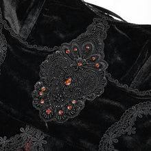 Load image into Gallery viewer, ESKT032 Burgundy Gothic Sling Dress