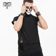 Load image into Gallery viewer, TT213 Turtleneck Mask Skull Printed Raglan Sleeve Hoodie