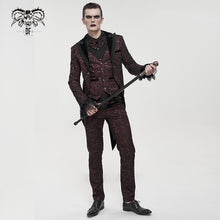 Load image into Gallery viewer, CT19102 red fake two-piece gothic tuxedo