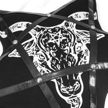 Load image into Gallery viewer, LS004 Baphomet printed pentagram pillow