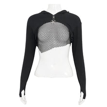 Load image into Gallery viewer, TT215 transparent chest women hoodie