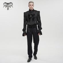 Load image into Gallery viewer, PT188 Fake belt high waist jacquard men's pants