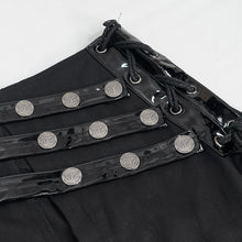 Load image into Gallery viewer, SKT148 Punk patent leather spliced men's kilt