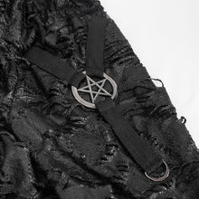 Load image into Gallery viewer, CT177 Decadent Gothic Cross Ragged Knit Men's Hooded Jacket