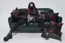 Load image into Gallery viewer, LS004 Baphomet printed pentagram pillow