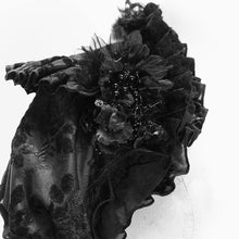 Load image into Gallery viewer, ECA008 sexy women big flared sleeves super short gothic lace shawl