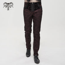 Load image into Gallery viewer, PT15902 Wine Girdle effect Gothic men trousers
