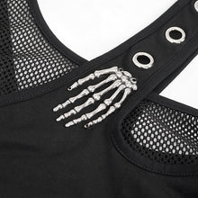 Load image into Gallery viewer, SKT132 Punk asymmetrical faked metal ghost hand dress