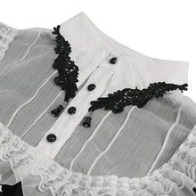 Load image into Gallery viewer, TT22202 Black And White Cross pattern Printed Short Sleeve T-Shirt