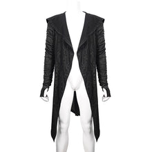 Load image into Gallery viewer, CT172 Dark hooded knit coat printed men Cardigan