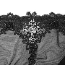 Load image into Gallery viewer, ESKT029 party horn sleeves off shoulder dark fringe stretchy knitted sexy ladies lace dress