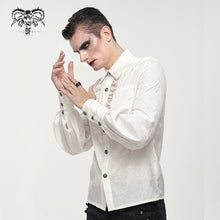 Load image into Gallery viewer, SHT08202 white Everyday Gothic Long Sleeve Shirt