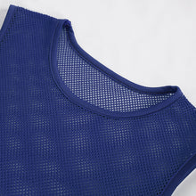 Load image into Gallery viewer, TT19705 Blue Diamond-shaped net basic style men vest