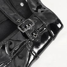 Load image into Gallery viewer, SX020 Punk patent leather sexy open hip short leather pants