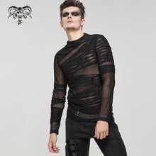 Load image into Gallery viewer, TT174 Men bandage effect knitted T-shirt