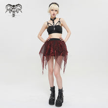Load image into Gallery viewer, TT191 punk suspender short T-shirt