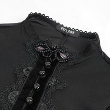 Load image into Gallery viewer, ESKT039 Small stand collar Paisley lace dress