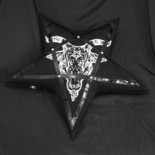 Load image into Gallery viewer, LS004 Baphomet printed pentagram pillow