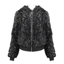 Load image into Gallery viewer, CT187 Two-tone punk women wool jacket