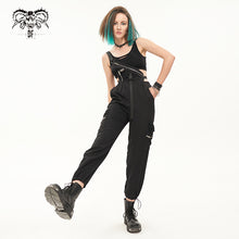 Load image into Gallery viewer, PT182 Diablo daily half suspenders women cargo pants