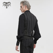 Load image into Gallery viewer, WT06601 Striped Removable Swallowtail Men's Vest