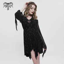 Load image into Gallery viewer, SKT152 Black Cross Printed Dress