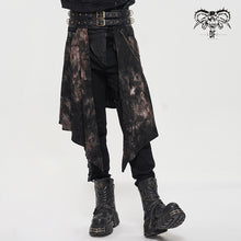 Load image into Gallery viewer, SKT142 Punk corduroy tie-dye men skirt