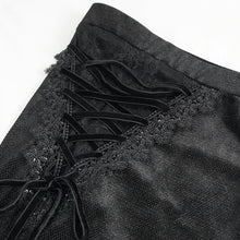 Load image into Gallery viewer, EPT01101 Black Asymmetric Dark Pattern Flare Pants
