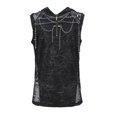 Load image into Gallery viewer, TT201 PUNK Sleeveless men Hoodie with chains
