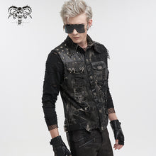 Load image into Gallery viewer, WT072 Punk tie-dye hand-painted decadent vest