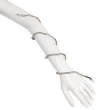 Load image into Gallery viewer, AS137 sliver metal arbitrary shape snake (can be used as a choker or bracelet)