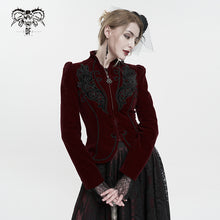 Load image into Gallery viewer, CT19302 women wine gothic short coat