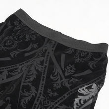 Load image into Gallery viewer, PT192 Gothic flocked pattern basic style flared trousers