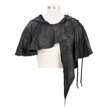 Load image into Gallery viewer, CA021 dark thin hooded  small shawl
