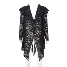 Load image into Gallery viewer, CT168 Darkness holes hooded men coat