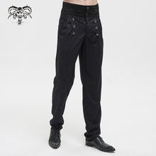 Load image into Gallery viewer, PT188 Fake belt high waist jacquard men's pants