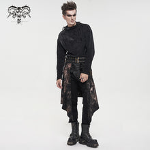Load image into Gallery viewer, SKT142 Punk corduroy tie-dye men skirt