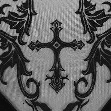 Load image into Gallery viewer, ESKT026 flocking pattern trumpet sleeve sexy ladies gothic party fitted velvet dress