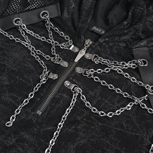 Load image into Gallery viewer, TT201 PUNK Sleeveless men Hoodie with chains