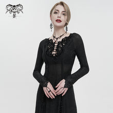 Load image into Gallery viewer, SKT144 gothic dark pattern long sleeve long dress