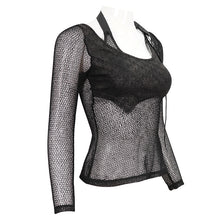 Load image into Gallery viewer, TT232 Wrapped Asymmetric False Two-Piece T-Shirt