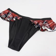 Load image into Gallery viewer, SST019B Scottish red plaid swim shorts