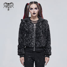 Load image into Gallery viewer, CT187 Two-tone punk women wool jacket
