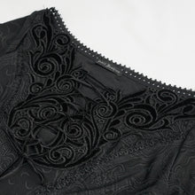 Load image into Gallery viewer, SKT144 gothic dark pattern long sleeve long dress