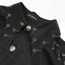 Load image into Gallery viewer, SHT066 Punk chain drawstring men shirts
