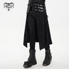 Load image into Gallery viewer, SKT148 Punk patent leather spliced men's kilt