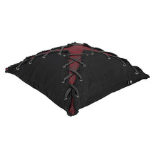 Load image into Gallery viewer, LS006 Punk black and red X-shaped pillow