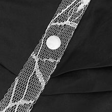 Load image into Gallery viewer, SHT07901 Black Asymmetric Belt Hip Covered blouse