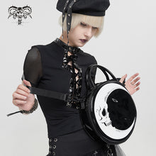 Load image into Gallery viewer, AS130 3D Moon printing leather round shoulder bag and handbag