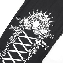 Load image into Gallery viewer, PT14701 White lace tie-rope pattern printed leggings
